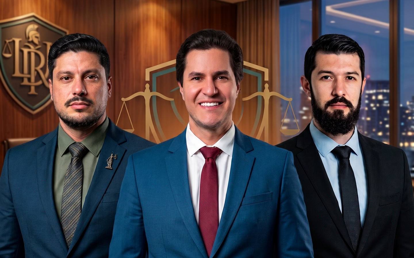 Equipe da LDR Advocacia Criminal — três advogados sócios